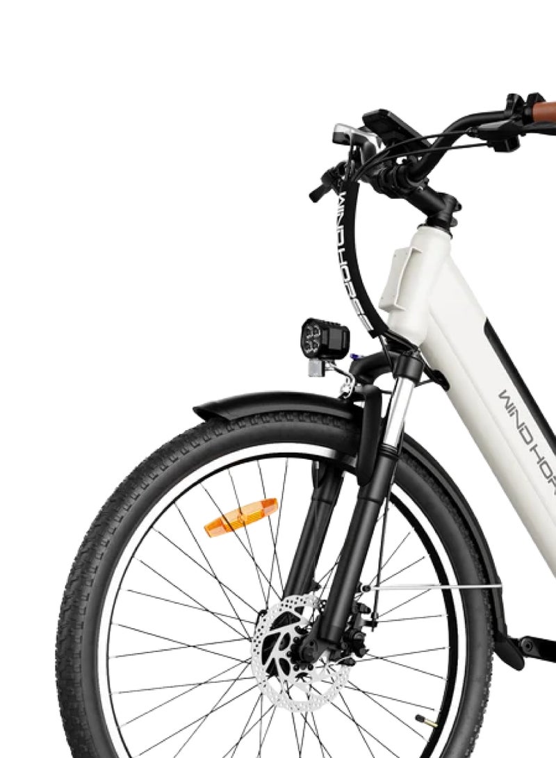 ويندهورس دراجة ويندهورس F2 الكهربائية للبالغين – محرك 350 واط، بطارية قابلة للإزالة، مدى يصل إلى 80 كم، ناقل حركة شيمانو 7 سرعات، إطارات 26 بوصة، فرامل قرصية مزدوجة، 3 أوضاع قيادة - Image 4